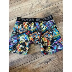 Crazy Boxer Star Wars Mandalorian Grogu Comic Print Boxer Briefs Mens Medium M